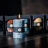 Palmių vaško žvakė "INSPIRE" 12 cm