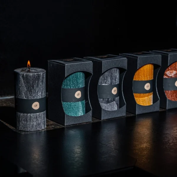 Palmių vaško žvakė "INSPIRE" 12 cm