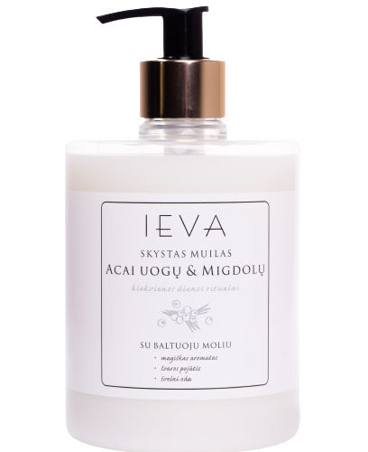 Skystas muilas IEVA ACAI UOGŲ IR MIGDOLŲ 0,5 l