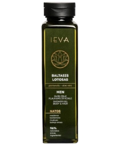 Dušo želė plaukams ir kūnui IEVA BALTASIS LOTOSAS 300 ml