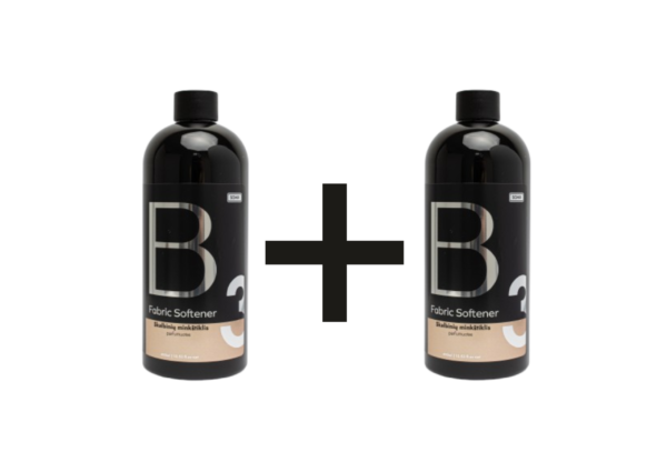 Skalbinių minkštiklis, parfumuotas B3, 2x400ml