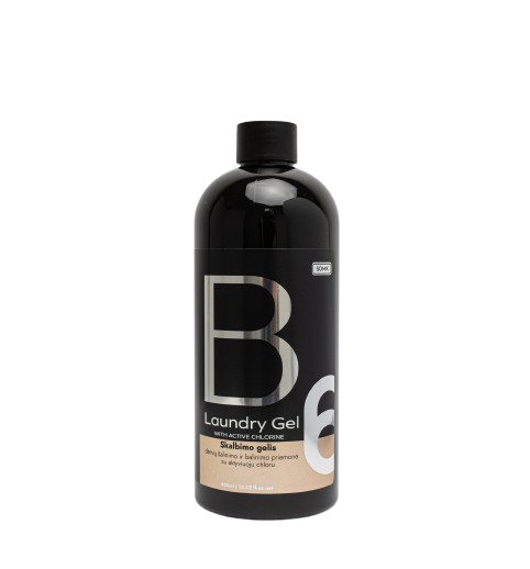 Skalbimo gelis B6 dėmių šalinimo ir balinimo priemonė su aktyviuoju chloru, 400ml