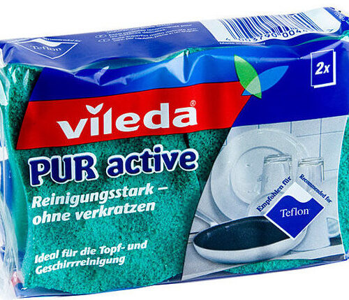 VILEDA šveičianti kempinė PUR active, 2vnt.