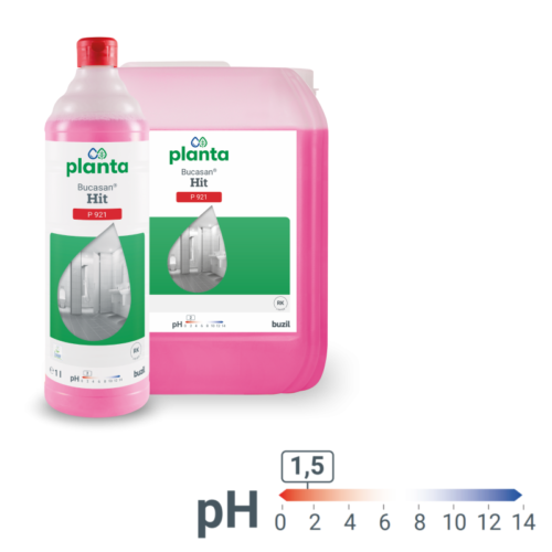 Ekologiškas sanitarinis valiklis Buzil BUCASAN®+HIT 1L-P921
