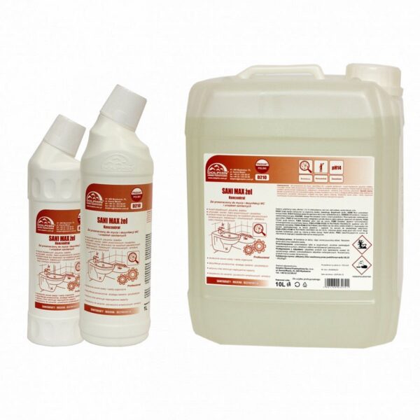 SANITARINIŲ PATALPŲ PRIEŽIŪRA SANI MAX gel 5L