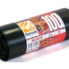 Šiukšlių maišai, juodos spalvos, 100L / 25 vnt