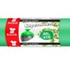 Maišai šiukšlėms žali 60 l, 10 vnt.