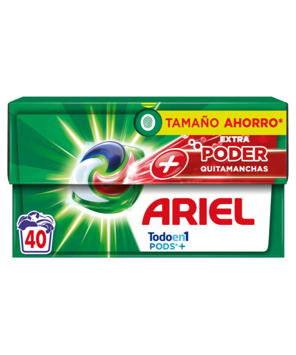 Skalbimo kapsulės ARIEL Extra Power, 40vnt.