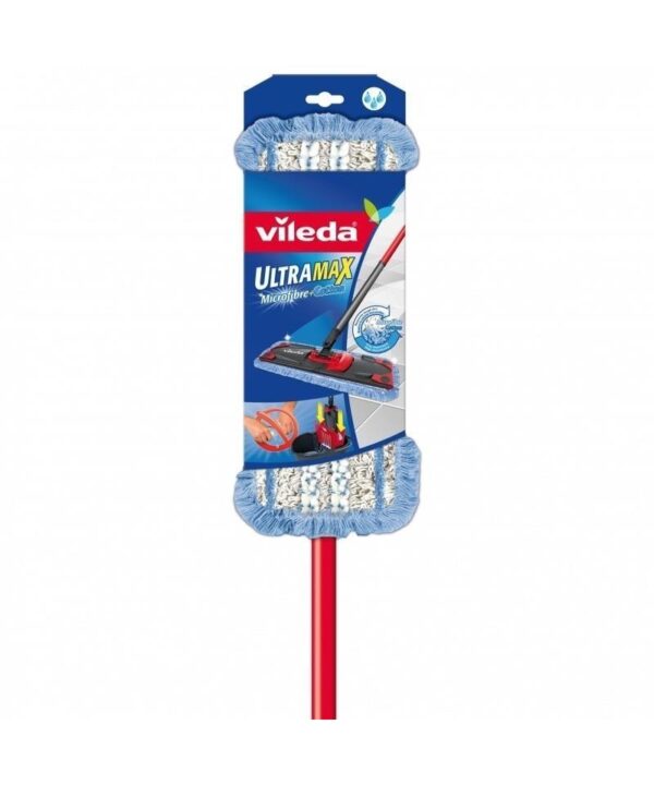 Vileda šepetys su teleskopiniu kotu Ultramax microfibre+cotton